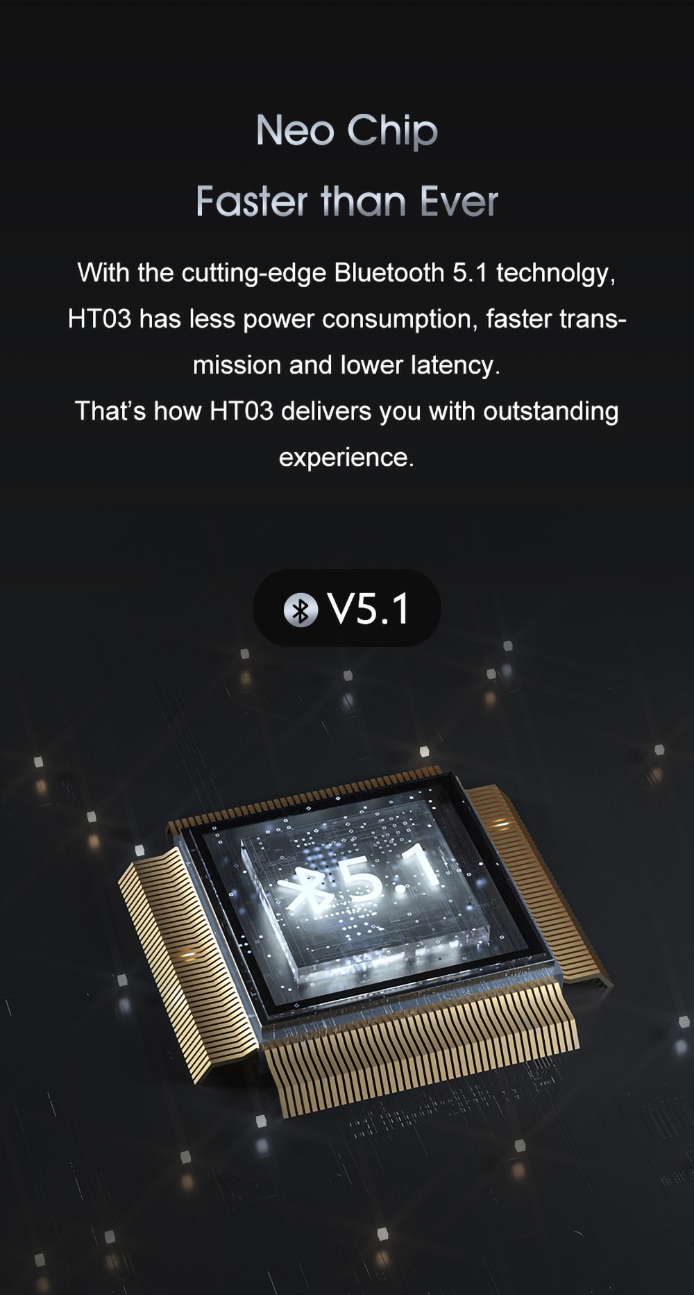 QCY HT03 ANC TWS Earbuds, Bluetooth 5.1