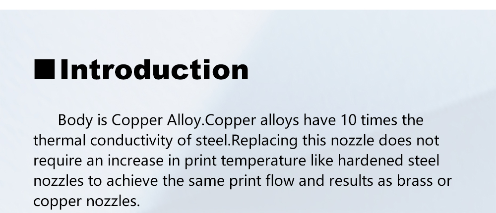 Trianglelab 0.4mm TZ ZSD Diamond Copper Alloy Nozzle, Compatible with TZ1.0/ TZ2.0/ TZ3.0/ TZ-E3-2.0/ TZ-V6-2.0 Hotend