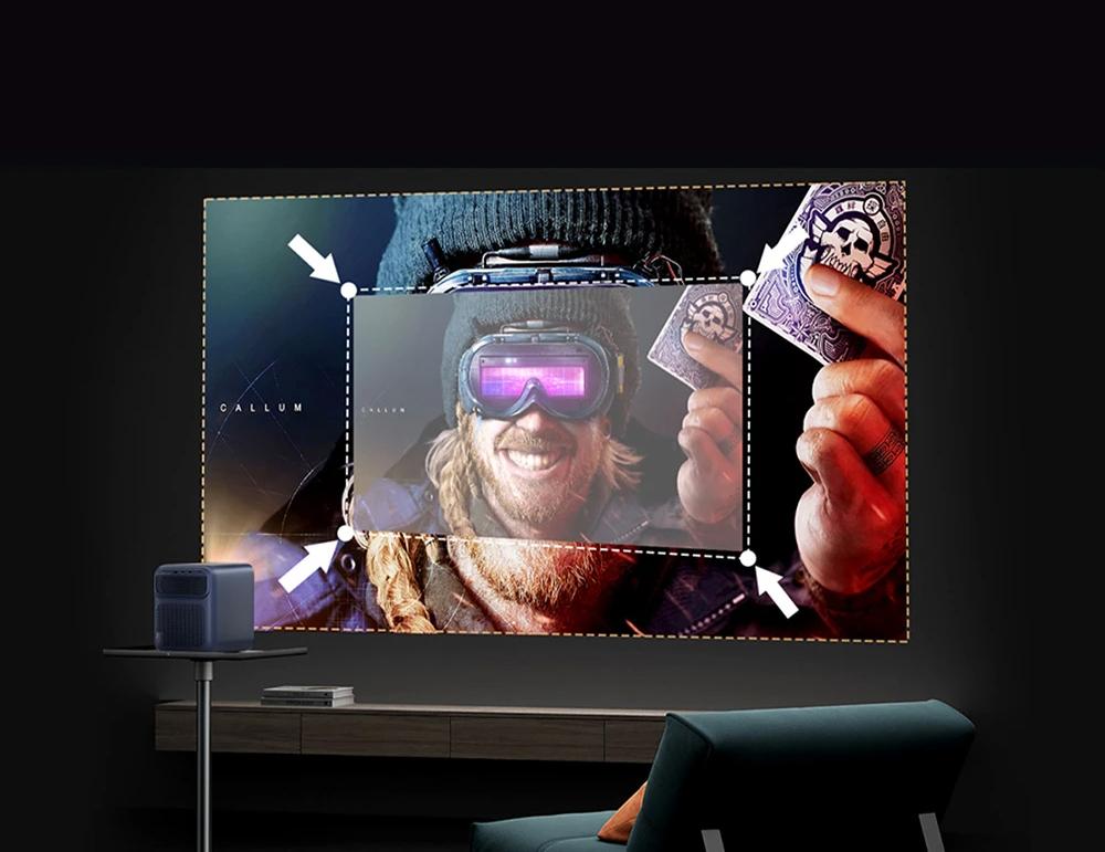 Wanbo Mozart 1 Pro LCD-Beamer, 900 ANSI, Native 1080P, Android TV 11, Autofokus, Objektvermeidung &ndash; EU-Stecker