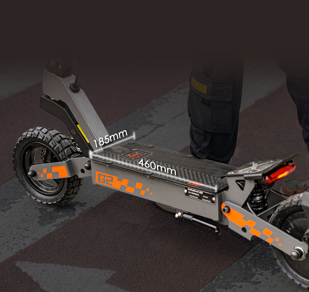 Kukirin G2 Faltbarer E-Scooter, 800W Motor, 48V 15Ah Akku, 10 Zoll Reifen, 45 km/h Höchstgeschwindigkeit, 55 km Reichweite, Touchscreen-Display, Scheibenbremsen vorne und hinten