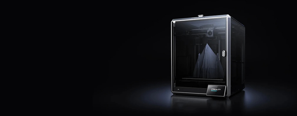 Creality K1 Max 3D-Drucker, automatische Nivellierung, max. 600 mm/s Druckgeschwindigkeit, Extruder mit Direktantrieb, Touchscreen, 300 x 300 x 300 mm