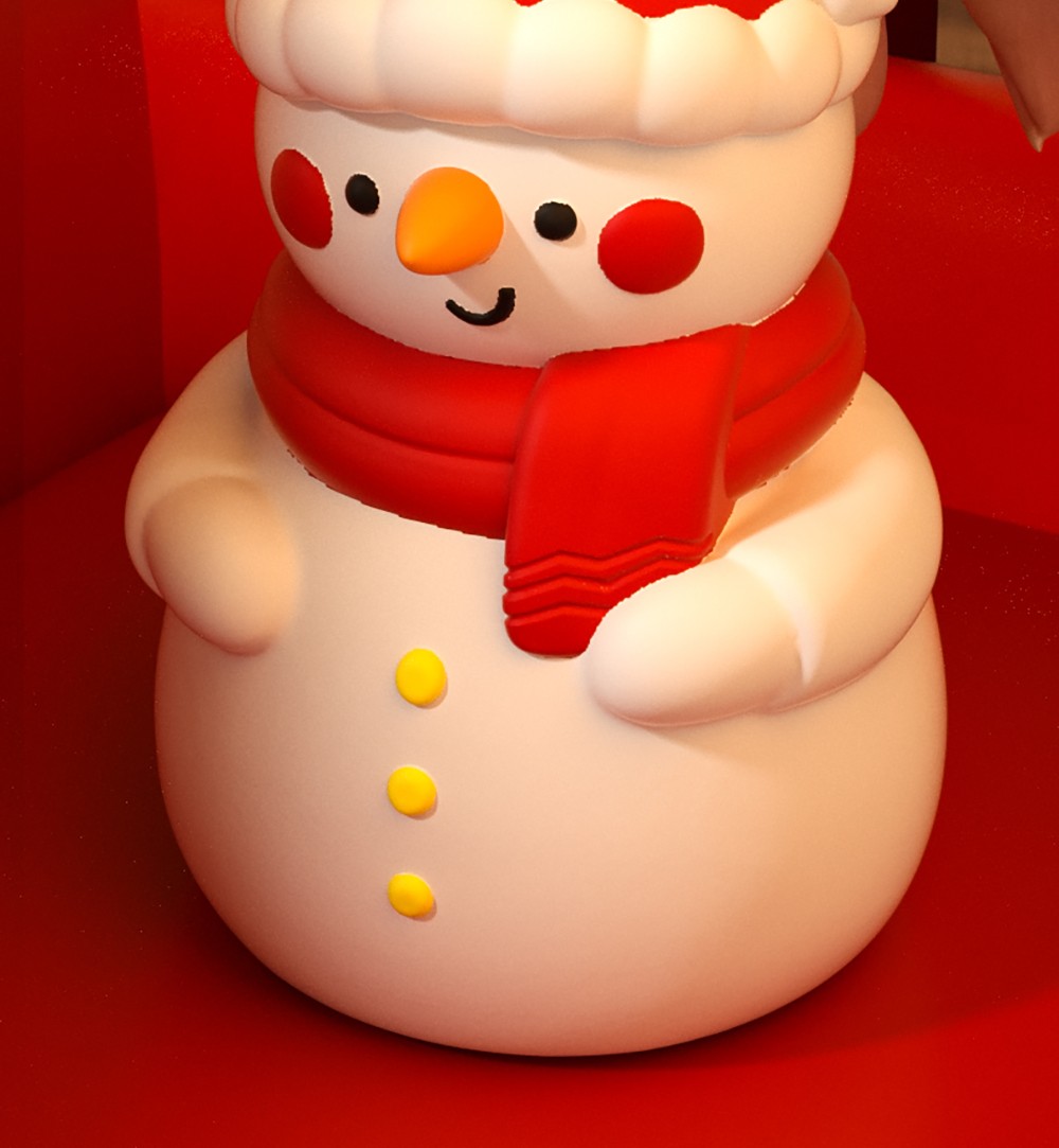 Snowman Pat Pat Light, Seven-color Light, 1200mAh Battery, Christmas Gift