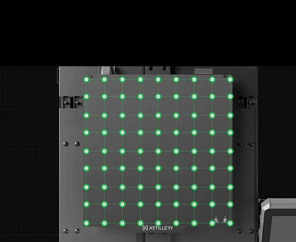 Artillery Sidewinder X4 Pro 3D-Drucker, 240 x 240 x 260 mm, 500 mm/s Druckgeschwindigkeit, X-Y-Achsen-Linearschiene, Extruder mit Direktantrieb, automatische Nivellierung mit 81 Punkten, doppelte Zugstange, D&uuml;se mit automatischer Reinigung