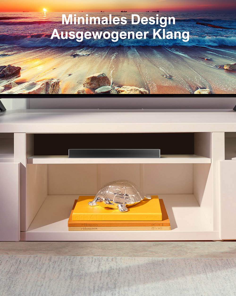 Ultimea Nova S40 Soundbar mit kabelgebundenem Subwoofer, 2.1-Kanal, Film-/Musik-/Spielemodus, Bluetooth 5.3, f&uuml;r TV-PC-Gaming
