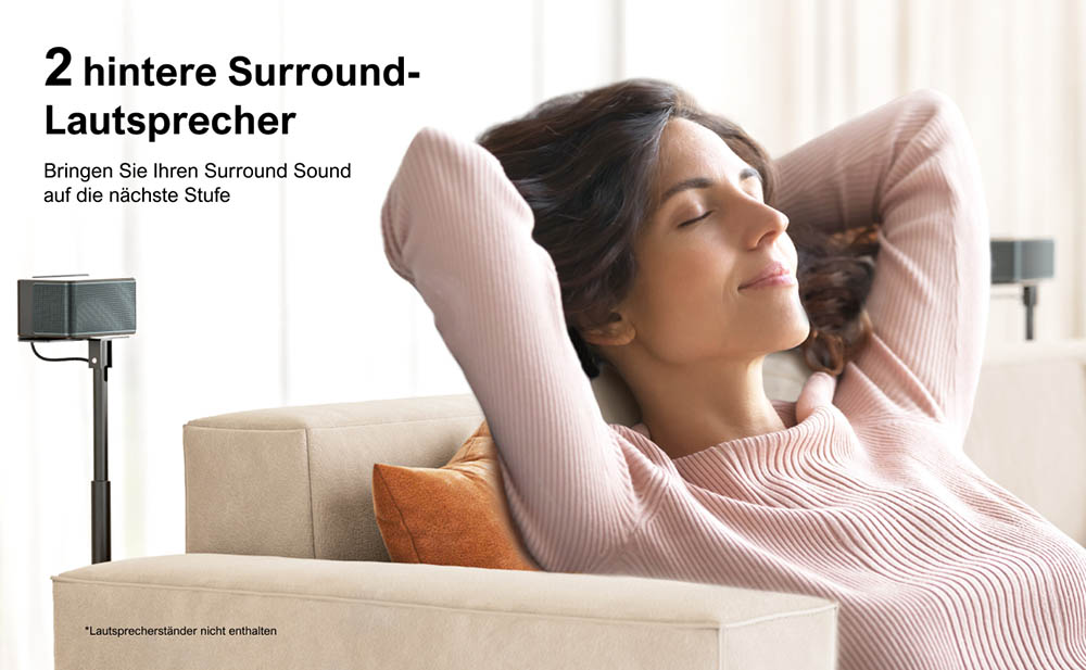 Ultimea Poseidon D70 7.1-Kanal-Soundbar-Subwoofer-Lautsprecher-Kit, 10-Band-Equalizer, 121 voreingestellte EQ-Matrizen, BassMX-Technologie, intelligente APP-Steuerung