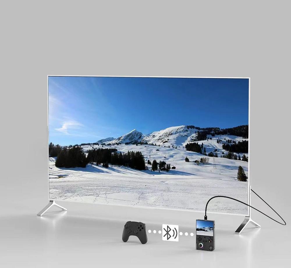 ANBERNIC RG40XXV Retro-Spielkonsole, 32 GB / 64 GB mit &uuml;ber 5000 Spielen, 4,0 Zoll 640 x 480P IPS-Bildschirm, 1 GB LPDDR4, AC-WLAN f&uuml;r Multiplayer, Bluetooth, &uuml;ber 30 Emulatoren, Moonlight-Streaming, 3200 mAh Akku, 6 Stunden Autonomie &ndash; Wei&szlig;