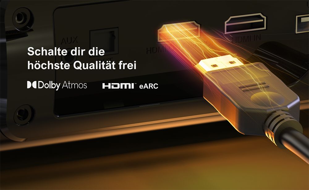 ULTIMEA Apollo S60 Abnehmbare Soundbar mit Subwoofer, 4.1 Kanal, Bluetooth 5.3, 3 EQ-Modi, 280 W Spitzenleistung
