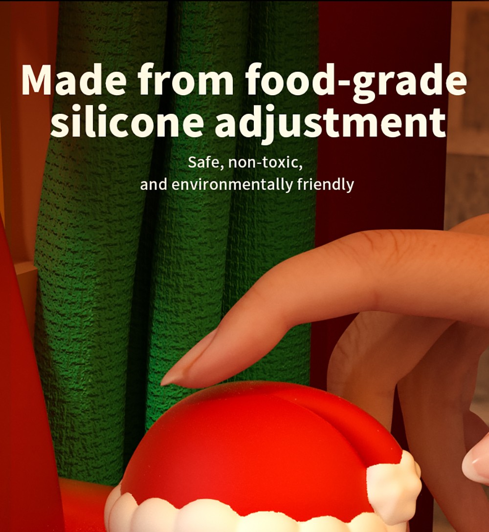 Snowman Pat Pat Light, Three-level White Light, 500mAh Battery, Christmas Gift