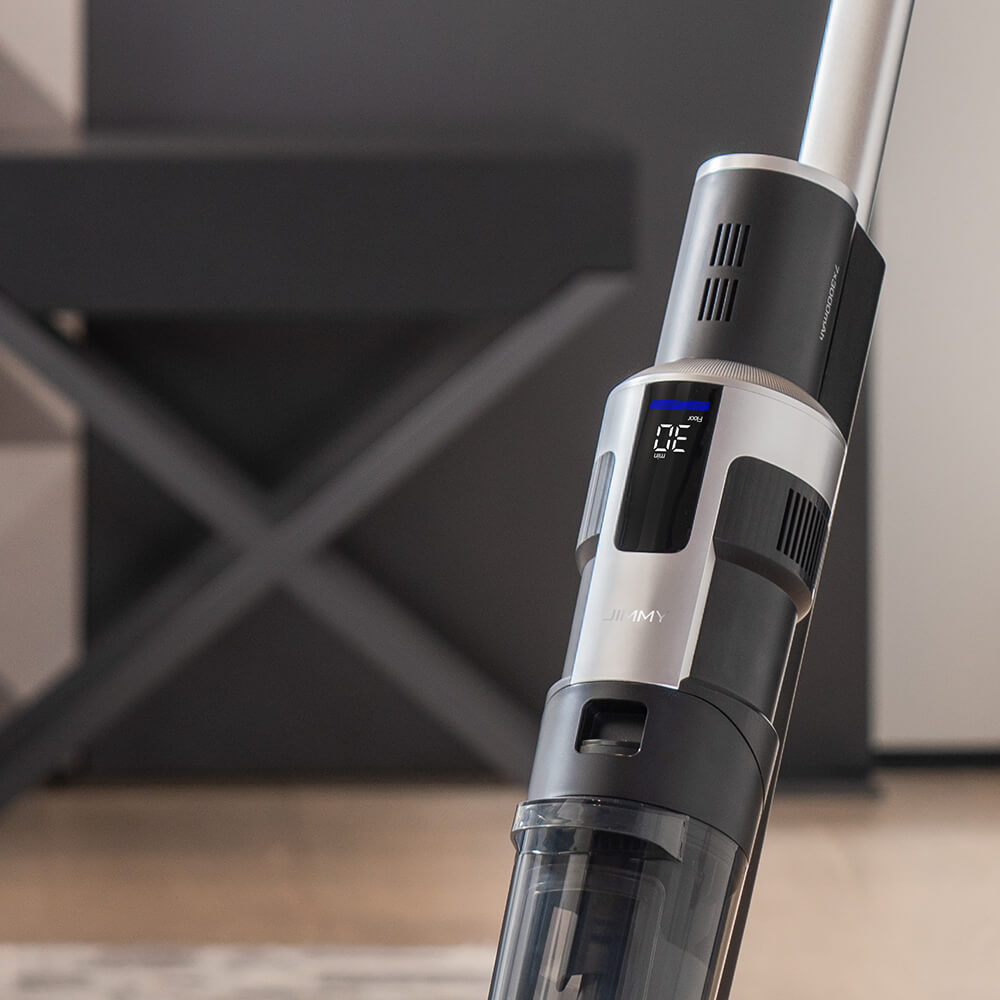 JIMMY HW9 Kabelloser Nass- und Trockensauger, selbstreinigend, 400 ml Schmutzwassertank, wasserdicht, b&uuml;rstenlos, LED-Display