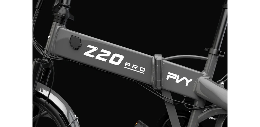 PVY Z20 Pro Elektrofahrrad 20 Zoll Reifen 250W Nabenmotor 25Km/h H&ouml;chstgeschwindigkeit 36V 10.4Ah Herausnehmbarer Akku 80-100KM Reichweite LCD-Display - Grau