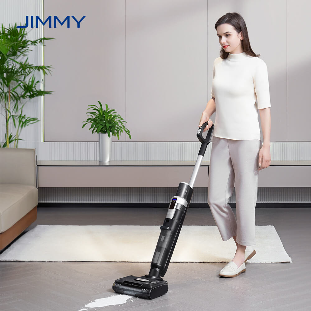 JIMMY HW9 Kabelloser Nass- und Trockensauger, selbstreinigend, 400 ml Schmutzwassertank, wasserdicht, b&uuml;rstenlos, LED-Display