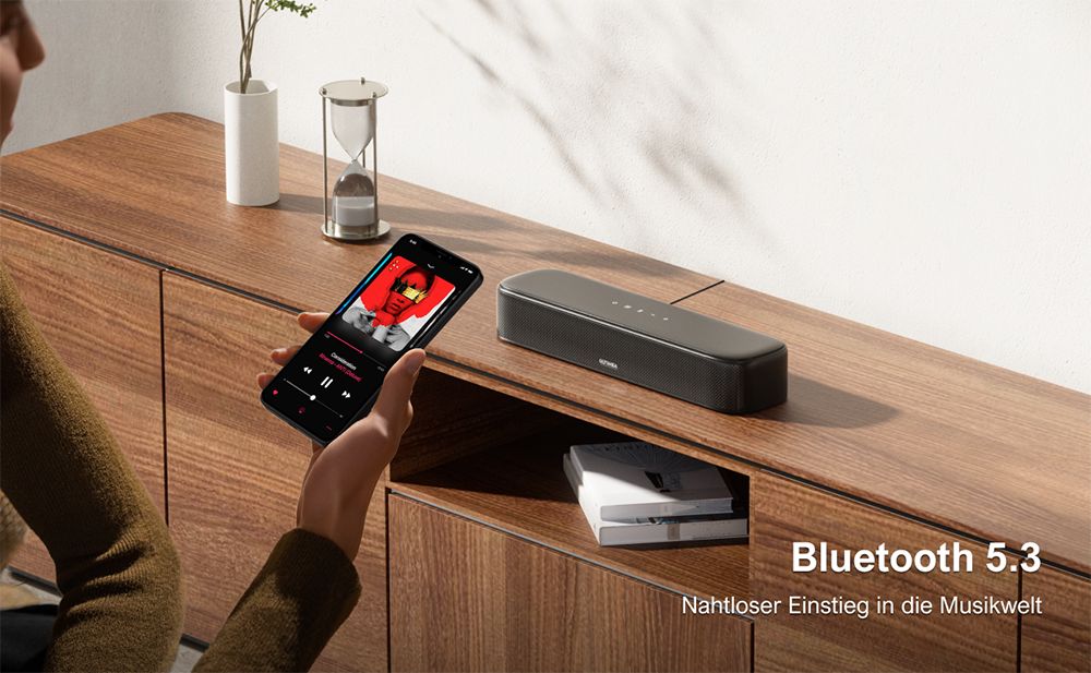 Ultimea Aura A30 5.1-Kanal Soundbar-Subwoofer-Lautsprecher-Kit, App-Steuerung, 10-Band-Equalizer-Einstellungen, 121 voreingestellte EQ-Matrizen