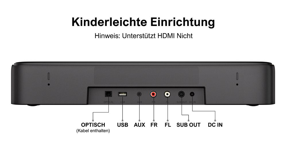 Ultimea Aura A40 Soundbar-Subwoofer-Lautsprecher-Kit, 7.1-Kanal, App-Steuerung, 10-Band-Equalizer-Einstellungen, 121 voreingestellte EQ-Matrizen, Bluetooth 5.3, 330 W Spitzenleistung