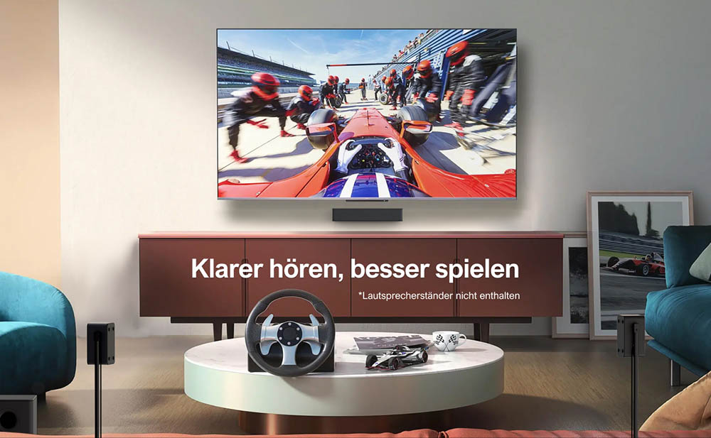 ULTIMEA Poseidon D60 5.1 Soundbar mit Dolby Atmos, 3D Surround Sound System, Soundbar für TV Geräte mit Subwoofer, 2 Rear-Lautsprechern, Soundbar Bluetooth 5.3 mit Einstellbarem Bass