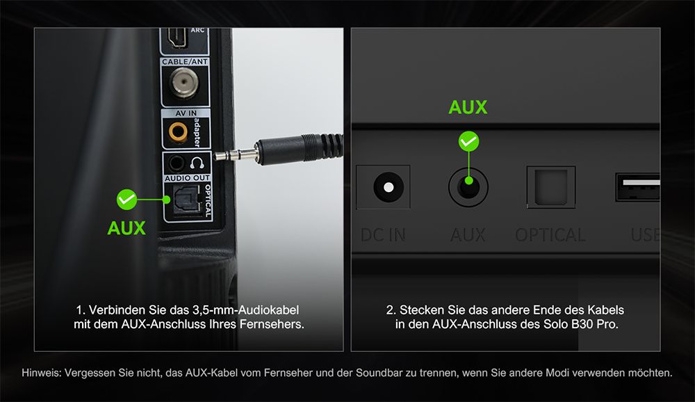 Ultimea Solo B30 Pro Soundbar, 120 W Spitzenleistung, 2.1-Kanal, integrierter 3-Zoll-Subwoofer, 10-Band-Equalizer-Einstellungen, 121 voreingestellte EQ-Matrizen, Bluetooth 5.3, App-Steuerung