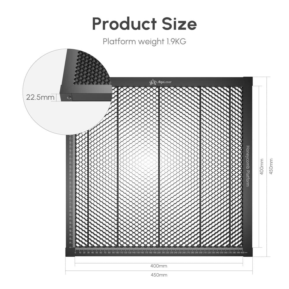 AlgoLaser 400*400mm Honeycomb Laser Bed