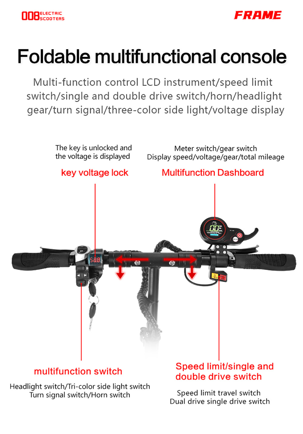 BOYUEDA Q7 Pro Electric Scooter, 2*1600W motor, 52V 19AH batéria, 10-palcová pneumatika, max. rýchlosť 70 km/h, dojazd 70 km, dvojité hydraulické kotúčové brzdy, predný hydraulický tlmič & zadný pružinový tlmič, APP Control