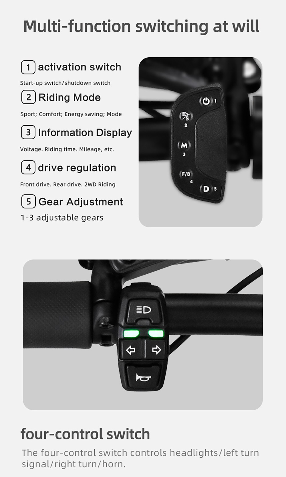 BOYUEDA S5-11 Electric Scooter, 2*3000W Motor, 60V 38AH batéria, 11-palcová pneumatika, max. rýchlosť 85 km/h, dojazd 120 km, dvojité hydraulické kotúčové brzdy, hydraulický tlmič, LCD displej