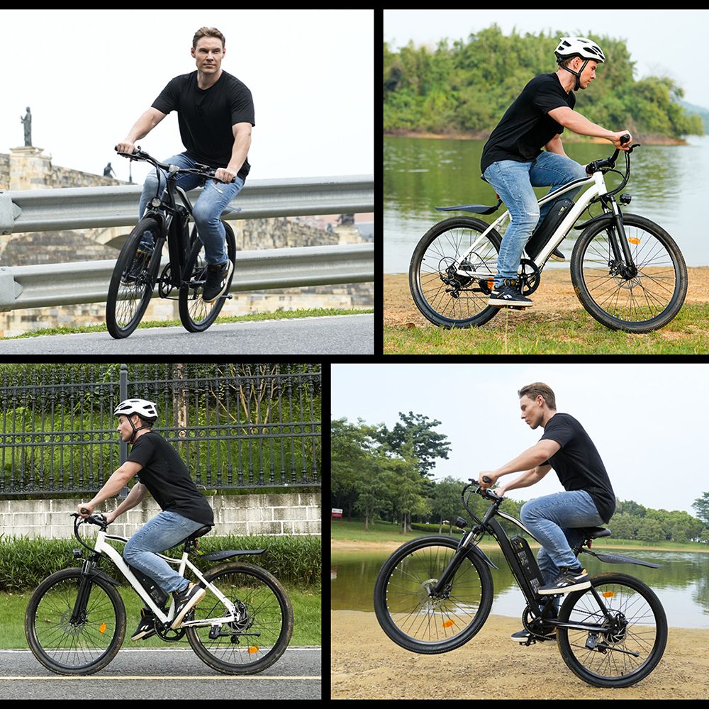 Elektrobicykel EB3, 350W motor, 36V 10AH batéria, 26'' pneumatiky, max. rýchlosť 32 km/h, dojazd 100 km, predný a zadný tlmič, inteligentný LCD displej