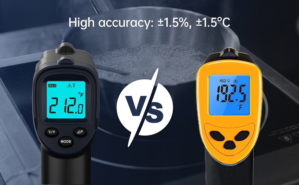 Infračervený teplomer ERICKHILL ROOK 600C, -58°F až 1112°F, LCD displej, bezkontaktný, na opravu a kontrolu vozidiel, na varenie, varenie, výrobu pre domácich majstrov a hračky pre domáce zvieratá, NIE pre ľudí