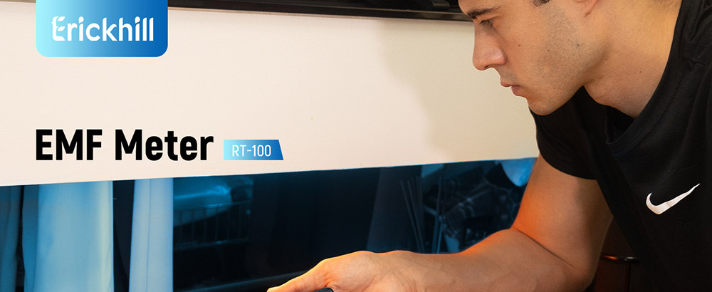 ERICKHILL RT-100 EMF-Messger&auml;t, tragbarer Strahlungsdetektor f&uuml;r elektromagnetische Felder