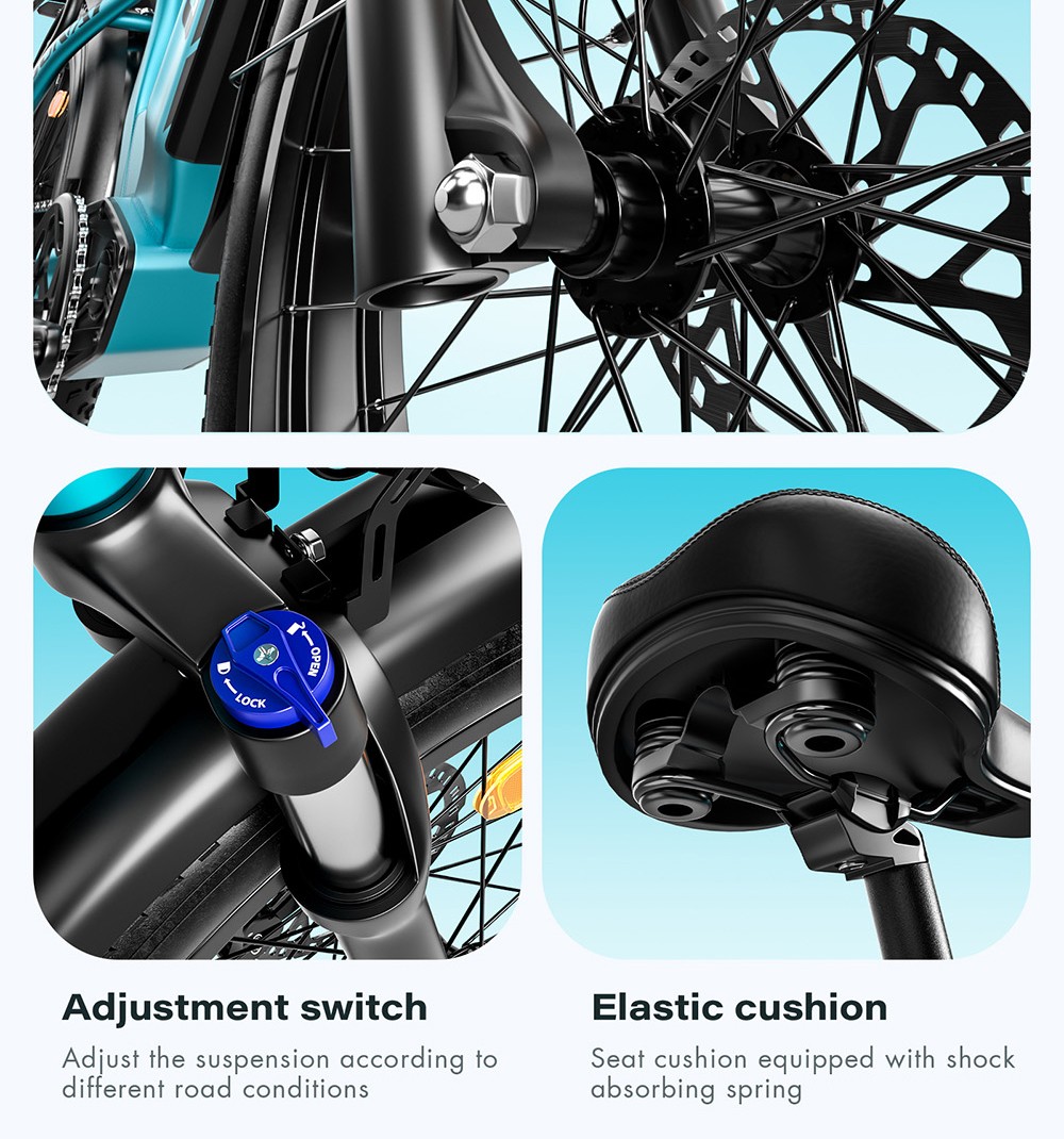 Elektrobicykel GUNAI-V, 1000W motor, 48V 21Ah batéria, 26*4.0 palcové tučné pneumatiky, max. rýchlosť 50 km/h, dojazd 70 km, dvojité hydraulické kotúčové brzdy, Shimano 7 rýchlostí, LCD displej