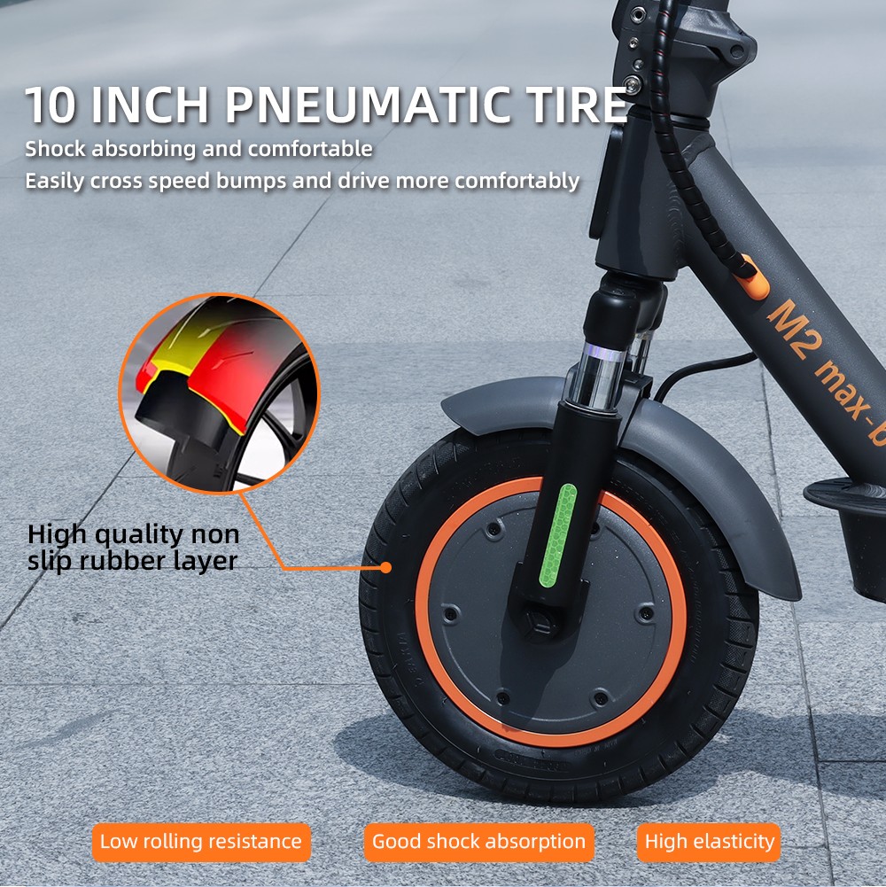 HONEYWHALE M2 MAX-B Electric Scooter with Seat, 350W Motor, 36V 10Ah Battery, 10-inch Tire, 32km/h Max Speed, 32km Range, Disc Brake