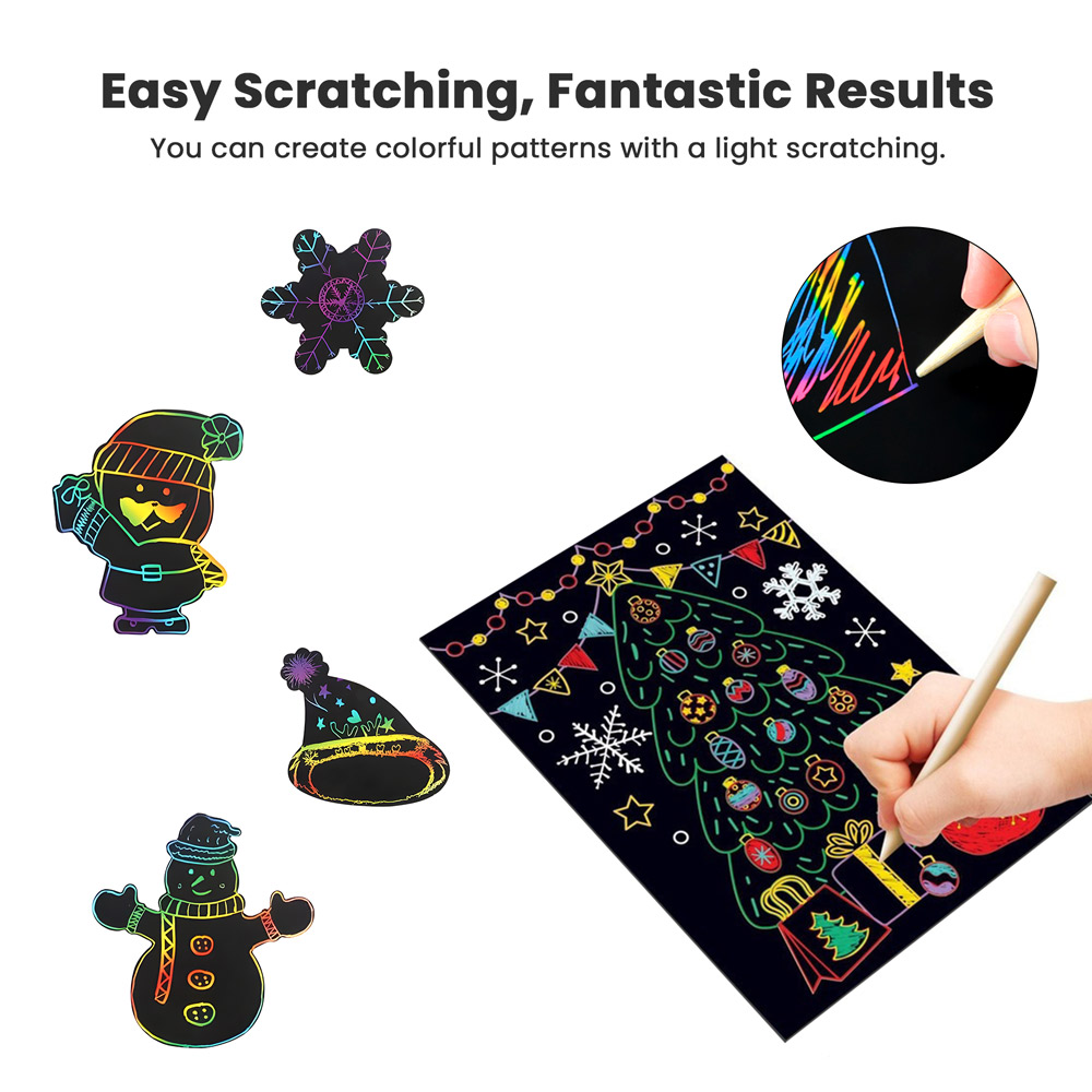 Mecpcow Scratch Paper Art Set - 60pcs