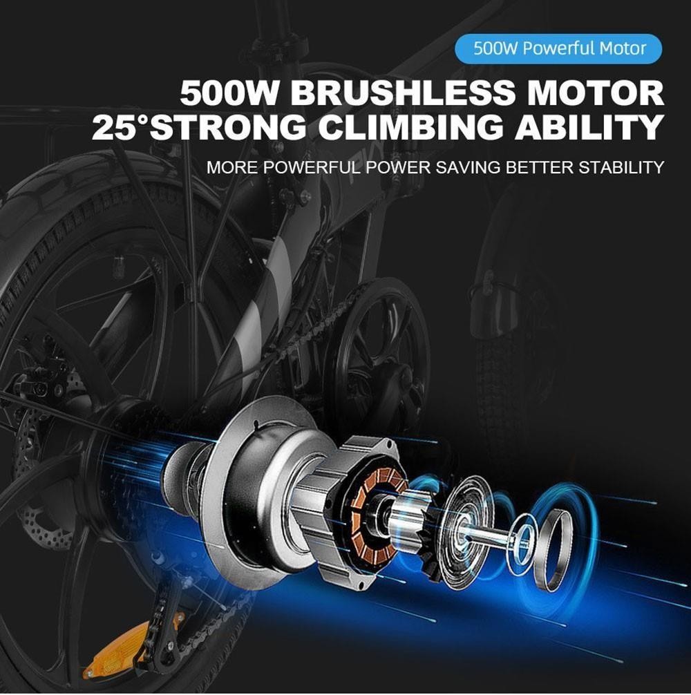 PVY Z20 Pro Elektrofahrrad, 250 W Nabenmotor, 36 V 10,4 Ah herausnehmbarer Akku, 20 Zoll Reifen, 25 km/h H&ouml;chstgeschwindigkeit, 80-100 km Reichweite, mechanische Scheibenbremse, Federgabel, Shimano 6-Gang, LCD-Display &ndash; Orange