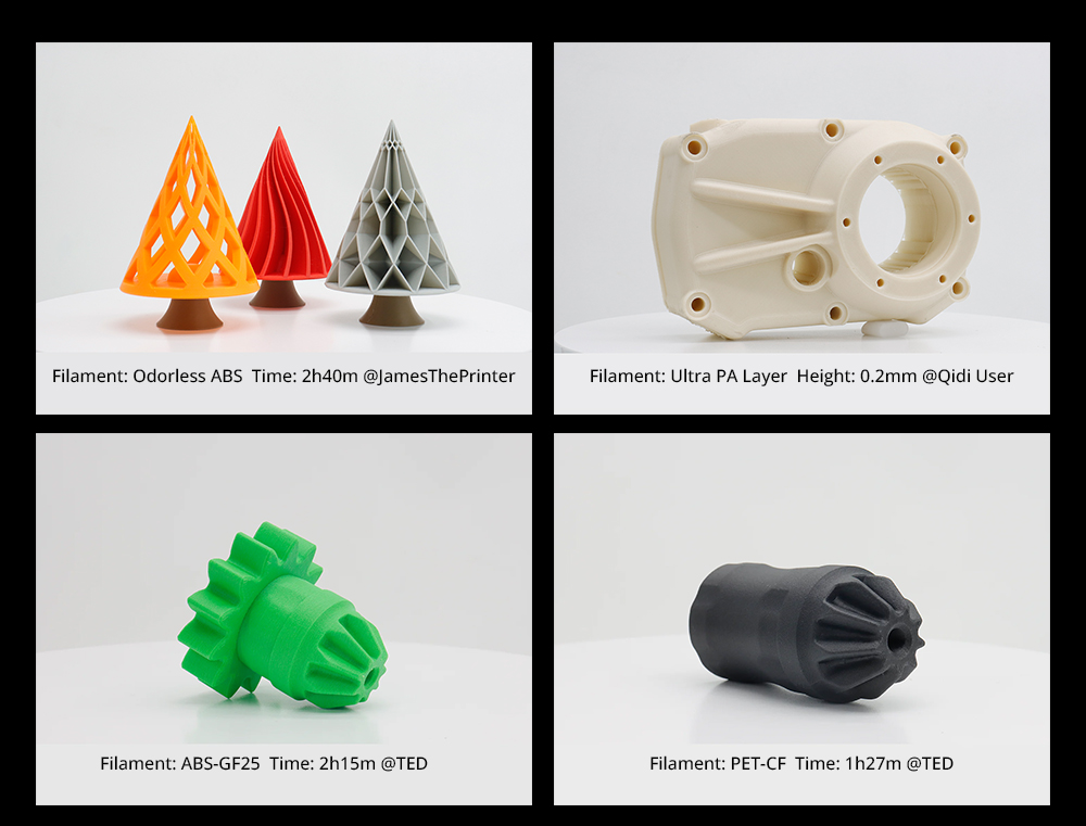 QIDI TECH Q1 Pro 3D Printer, 600mm/s Max, 60&deg;C Heated Chamber, 350&deg;C High-Temp Printing, Tri-metal Hot-end, Auto Leveling, Filament Detection, 245*245*240mm