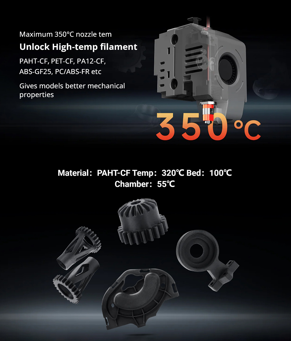 QIDI TECH Q1 Pro 3D Printer, 600mm/s Max, 60&deg;C Heated Chamber, 350&deg;C High-Temp Printing, Tri-metal Hot-end, Auto Leveling, Filament Detection, 245*245*240mm