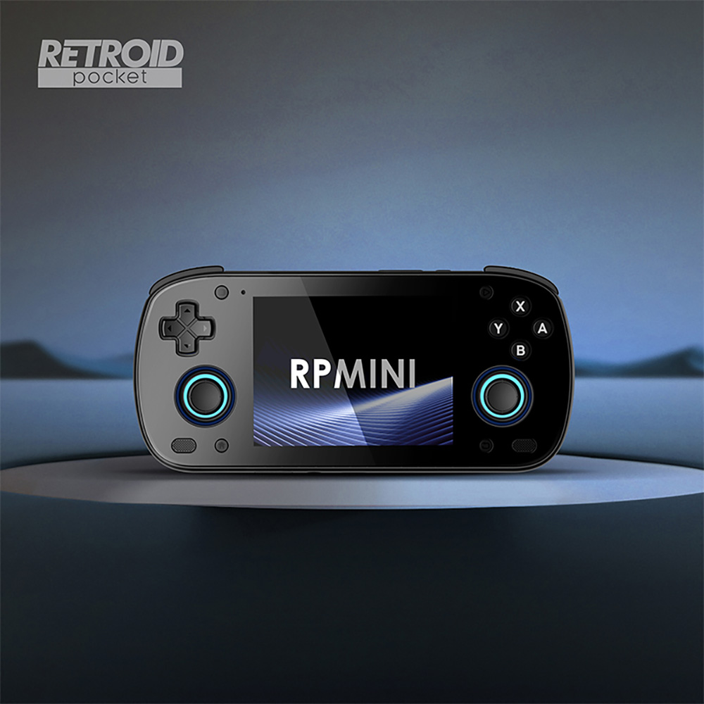 Retroid Pocket MINI Game Console, 3.7-inch 1280*960 AMOLED Screen, 6GB LPDDR4x + 128GB UFS 3.1 , Android 10, 4000mAh Battery, WiFi 6 Bluetooth 5.1, Active Cooling, 27W Fast Charge