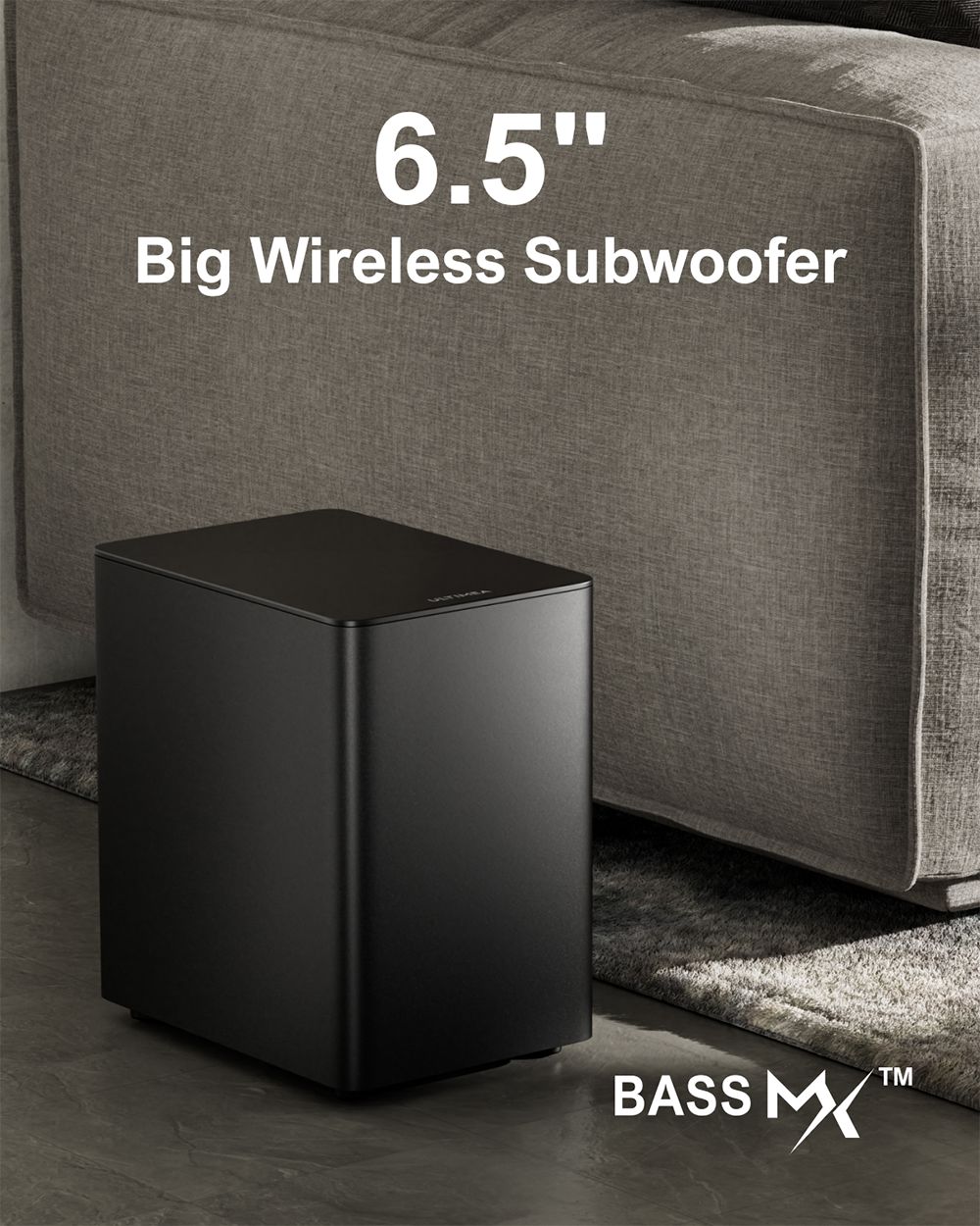 Súprava 7.1-kanálového soundbaru ULTIMEA Poseidon D80 so subwooferom, Dolby Atmos, špičkový výkon 460 W, ovládanie cez APP, 10 pásiem nastavenia ekvalizéra, 121 prednastavených matíc EQ, Bluetooth 5.3