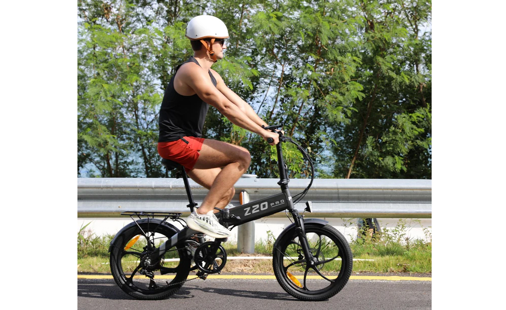 PVY Z20 Pro Elektrofahrrad 20 Zoll Reifen 250W Nabenmotor 25Km/h H&ouml;chstgeschwindigkeit 36V 10.4Ah Herausnehmbarer Akku 80-100KM Reichweite LCD-Display - Grau