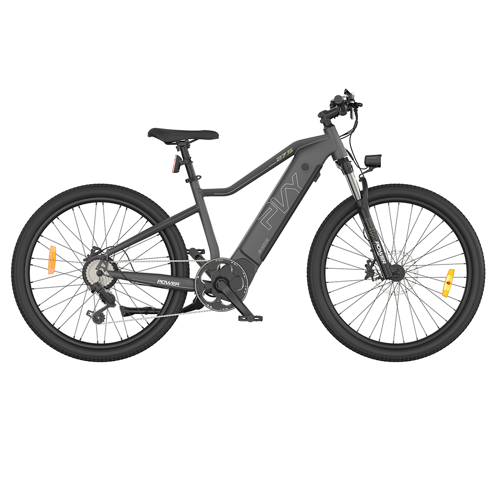 PVY Power Electric Bike 1000W Motor 48V 16,5Ah Batéria 100km Dojazd 27,5*2.1-palcová pneumatika Hydraulická kotúčová brzda Tlmiaca vidlica SHIMANO 7 rýchlostí IP66 Vodotesný - sivý