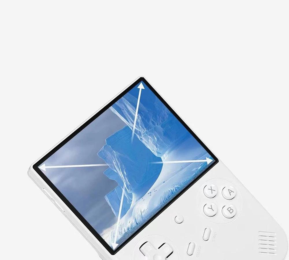 ANBERNIC RG40XXV Retro-Spielkonsole, 32 GB / 64 GB mit &uuml;ber 5000 Spielen, 4,0 Zoll 640 x 480P IPS-Bildschirm, 1 GB LPDDR4, AC-WLAN f&uuml;r Multiplayer, Bluetooth, &uuml;ber 30 Emulatoren, Moonlight-Streaming, 3200 mAh Akku, 6 Stunden Autonomie &ndash; Wei&szlig;