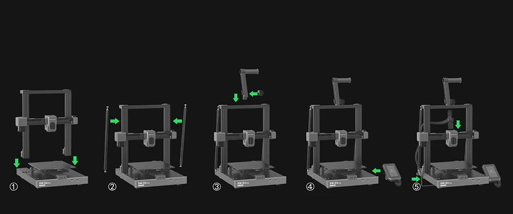 Artillery Sidewinder X4 Pro 3D-Drucker + 10kg Artillery PLA 3D-Druck Filament