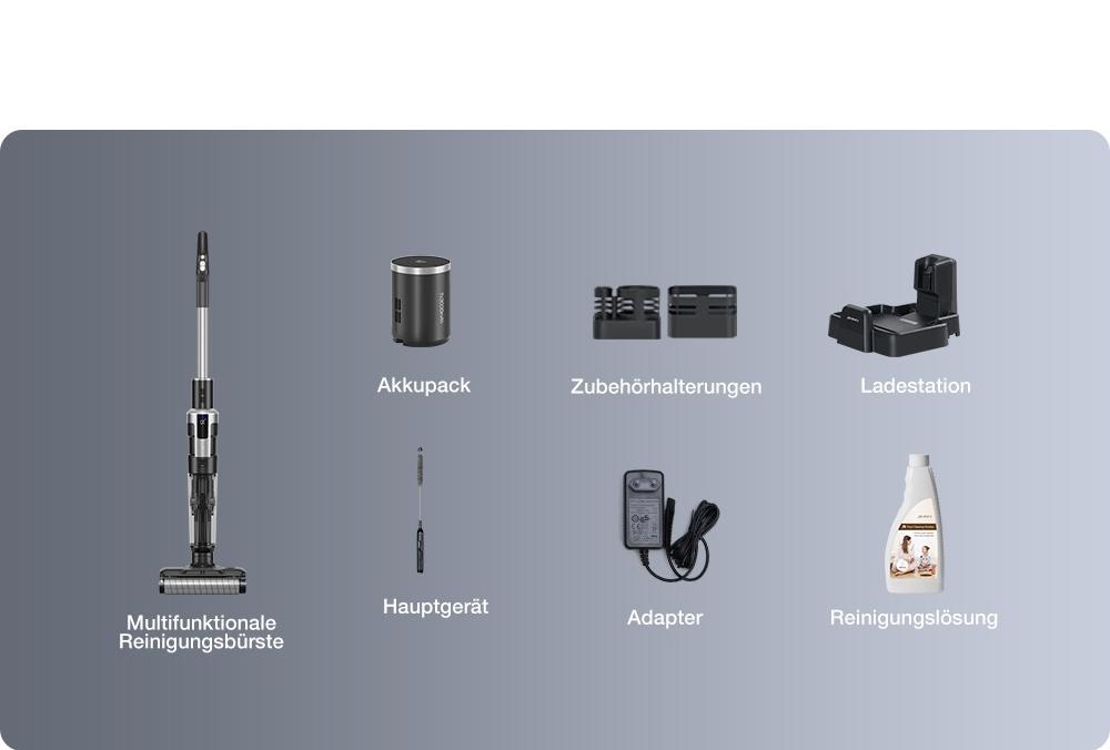 JIMMY HW9 Kabelloser Nass- und Trockensauger, selbstreinigend, 400 ml Schmutzwassertank, wasserdicht, b&uuml;rstenlos, LED-Display