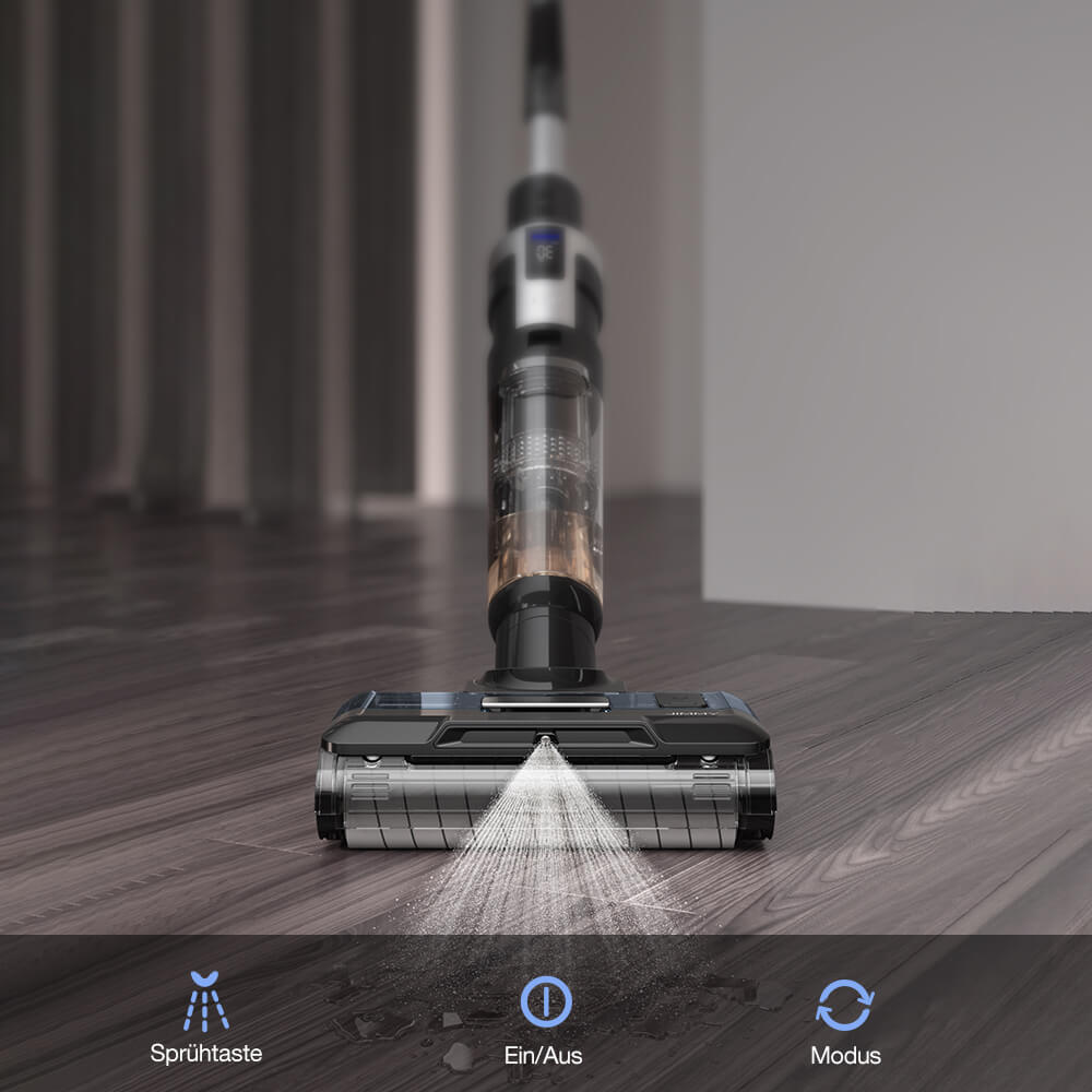 JIMMY HW9 Kabelloser Nass- und Trockensauger, selbstreinigend, 400 ml Schmutzwassertank, wasserdicht, b&uuml;rstenlos, LED-Display