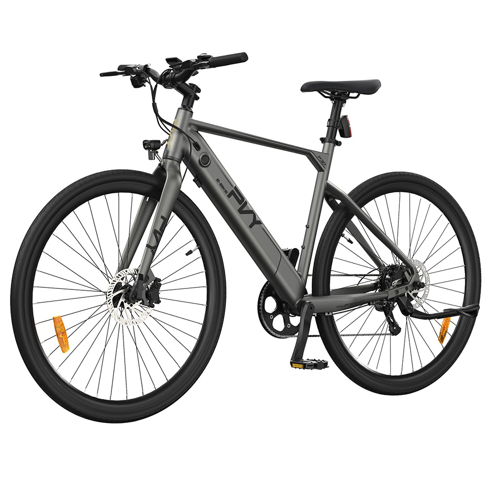 PVY P30 Elektrobicykel 27,5*2,1-palcové pneumatiky 500W motor 50N.M senzor krútiaceho momentu 36V 13.5Ah batéria 100km maximálny dojazd Hydraulické kotúčové brzdy SHIMANO 9-rýchlostné Hliníková zliatina IP66 Vodotesné - sivé