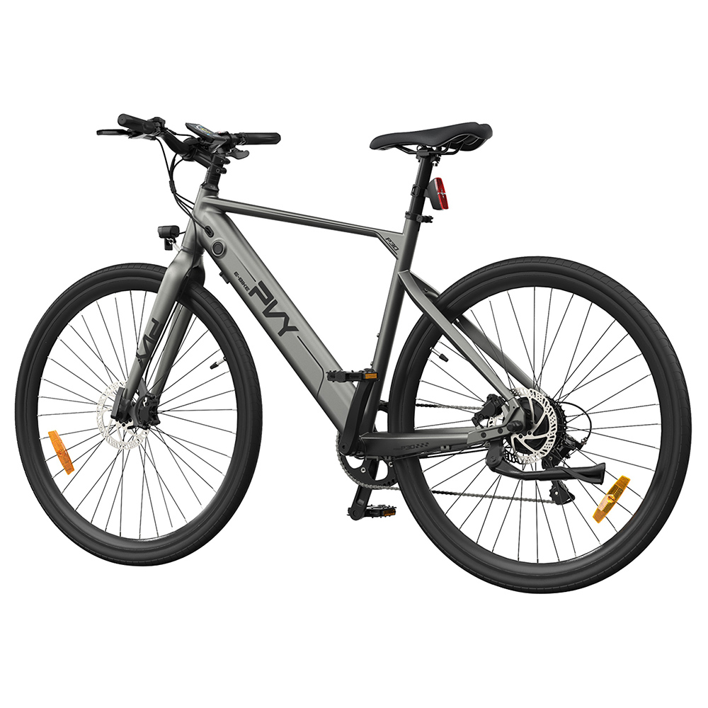 PVY P30 Elektrobicykel 27,5*2,1-palcové pneumatiky 500W motor 50N.M senzor krútiaceho momentu 36V 13.5Ah batéria 100km maximálny dojazd Hydraulické kotúčové brzdy SHIMANO 9-rýchlostné Hliníková zliatina IP66 Vodotesné - sivé