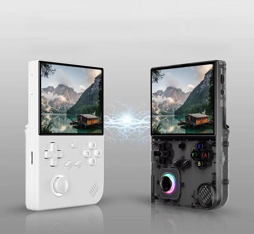 ANBERNIC RG40XXV Retro-Spielkonsole, 32 GB / 64 GB mit &uuml;ber 5000 Spielen, 4,0 Zoll 640 x 480P IPS-Bildschirm, 1 GB LPDDR4, AC-WLAN f&uuml;r Multiplayer, Bluetooth, &uuml;ber 30 Emulatoren, Moonlight-Streaming, 3200 mAh Akku, 6 Stunden Autonomie &ndash; Wei&szlig;