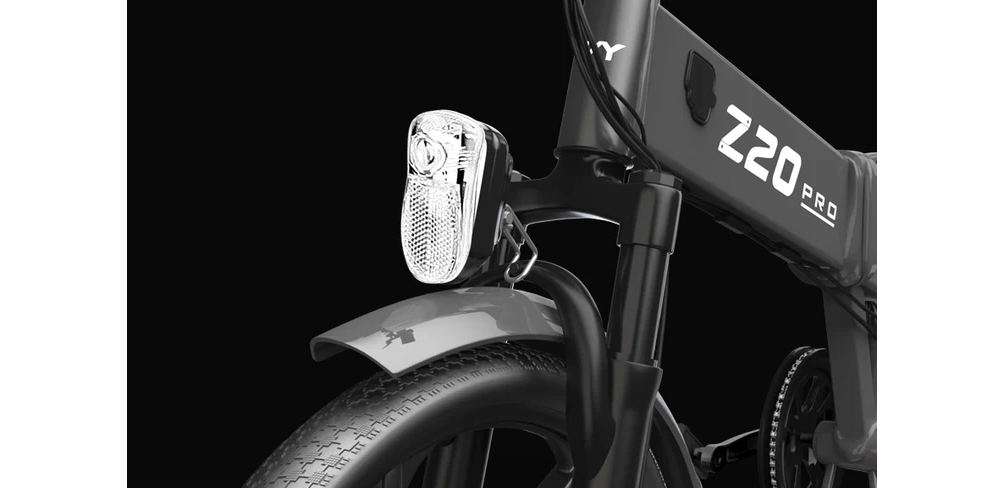 PVY Z20 Pro Elektrofahrrad 20 Zoll Reifen 250W Nabenmotor 25Km/h H&ouml;chstgeschwindigkeit 36V 10.4Ah Herausnehmbarer Akku 80-100KM Reichweite LCD-Display - Grau