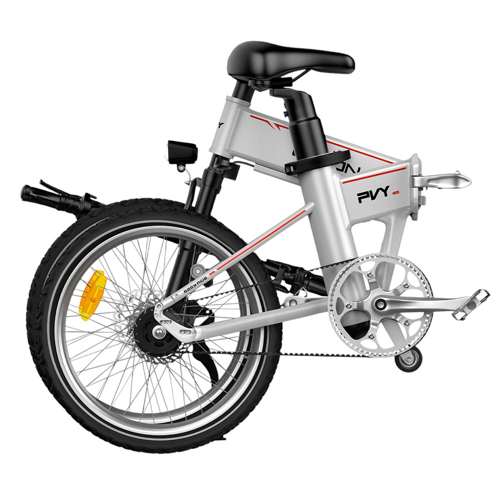 PVY LIBON 16kg Ľahký elektrický bicykel 500W motor 36V 10,4Ah + 10Ah 260km dojazd 20*2,5-palcové pneumatiky Hydraulická brzda Tlmiaca vidlica, Snímač krútiaceho momentu Uhlíkový pás Farebný LCD displej Smart APP Medzinárodná verzia - sivá