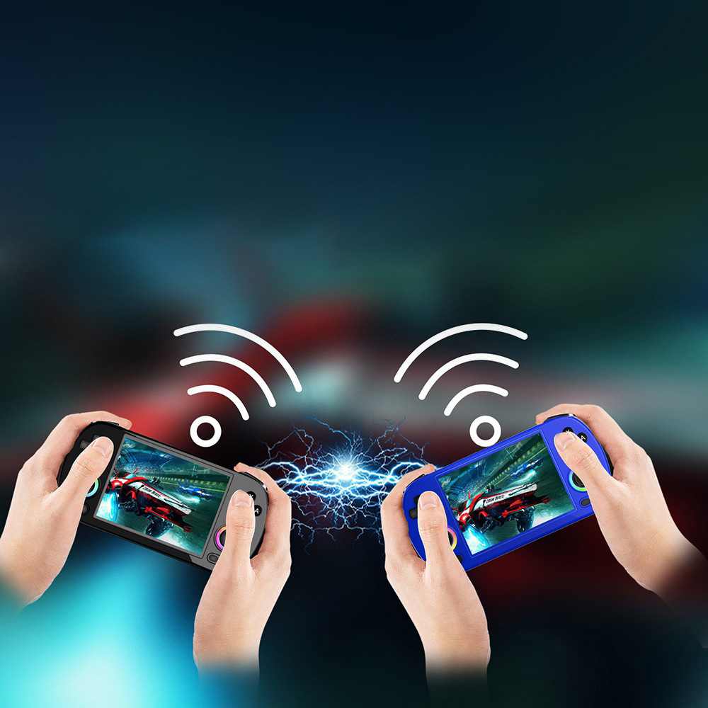 ANBERNIC RG40XX H Retro-Spielkonsole mit RGB-Licht, 32 GB + 256 GB TF-Karte mit &uuml;ber 16.000 Spielen, LPDDR4 1 GB, 640 x 480P IPS-Bildschirm, 3200 mAh Akku f&uuml;r 6 Stunden Autonomie, Linux-Betriebssystem, 5G WLAN Bluetooth, Moonlight-Streaming &ndash; Schwarz