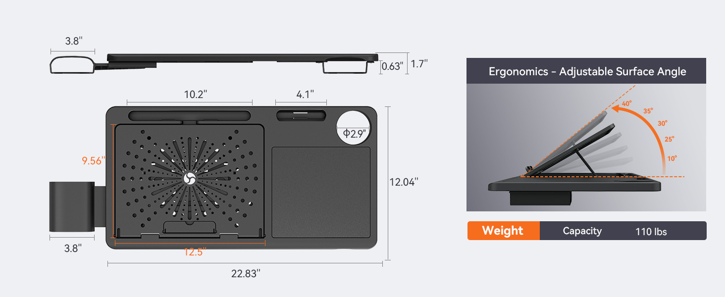NEWTRAL NT002 ergonomikus sz&eacute;k levehető munka&aacute;llom&aacute;s asztallal, adapt&iacute;v der&eacute;kt&aacute;ml&aacute;val &eacute;s l&aacute;btart&oacute;val, 4 dől&eacute;ssz&ouml;gű d&ouml;nthető h&aacute;tt&aacute;mla, kart&aacute;masz, fejt&aacute;mla, 5 r&ouml;gz&iacute;t&eacute;si poz&iacute;ci&oacute;, alum&iacute;nium &ouml;tv&ouml;zet l&aacute;btart&oacute; - profi verzi&oacute;