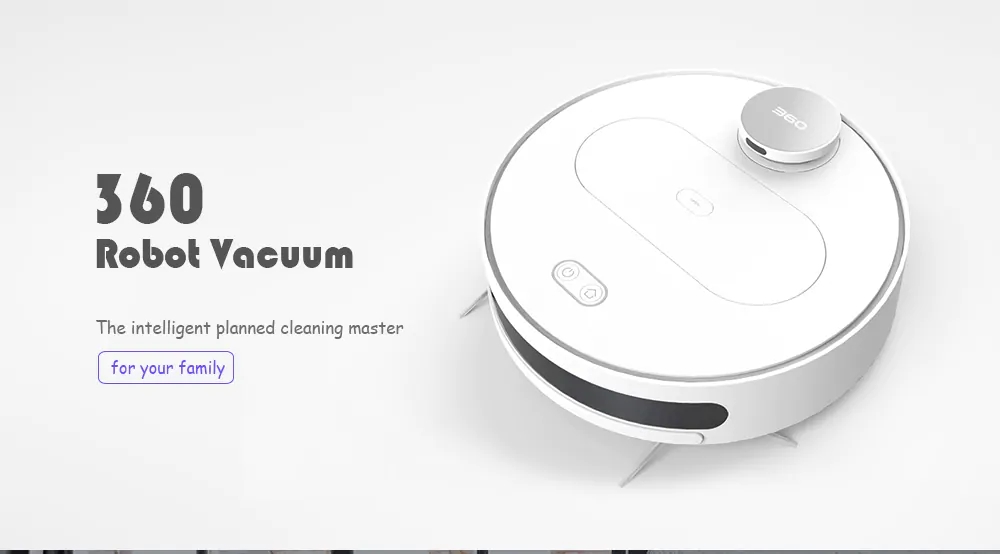 Refurbished 360 S6 Robotic Vacuum and Mop Cleaner, App Control, 1800 Pa Suction Power, HEPA