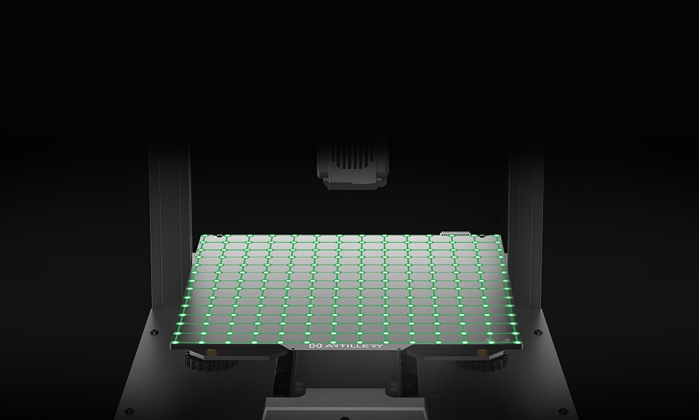 Artillery Sidewinder X4 Plus 3D-Drucker, 500 mm/s Druckgeschwindigkeit, 300 x 300 x 400 mm Bauvolumen, XY-Linearf&uuml;hrungsschiene aus Metall, automatische Nivellierung, effiziente K&uuml;hlventilatoren mit 8000 U/min