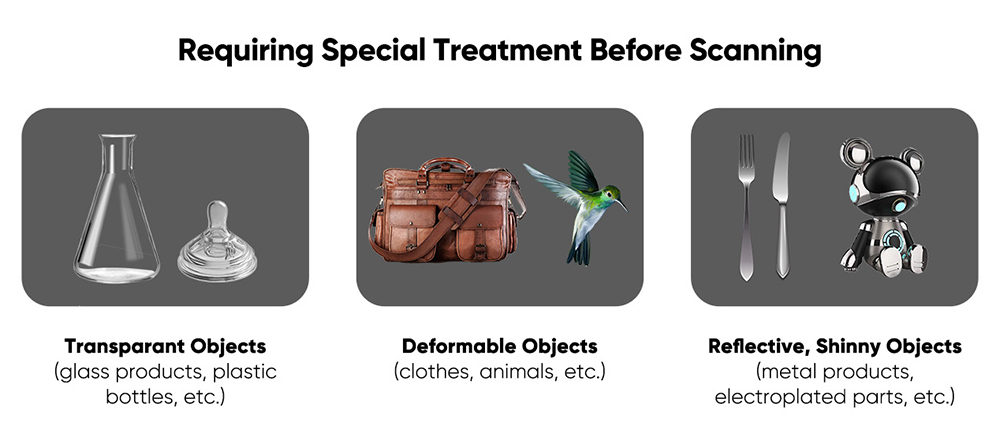 3DMakerpro Moose 3D Scanner,  Al Visual Tracking, 0.03mm Accuracy, 0.07mm Resolution, Blue LED Light Source, 24-bit Color Camera, 10fps Frame Rate, Anti-Shake Lenses, Compatible with Windows/MacOS