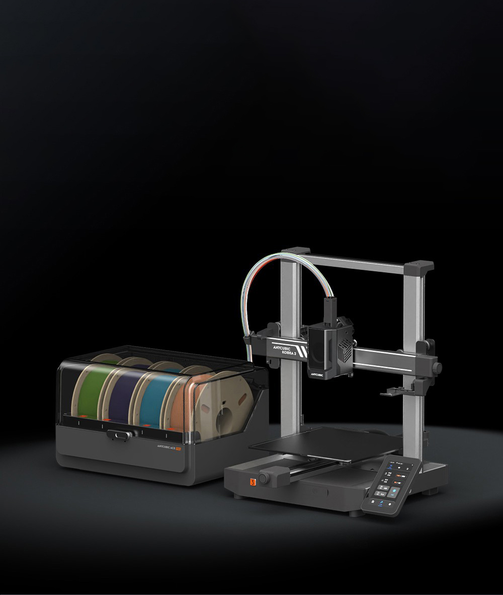 Anycubic Kobra 3 3D Drucker mit ACE Pro Combo + 4kg Pantone Filament